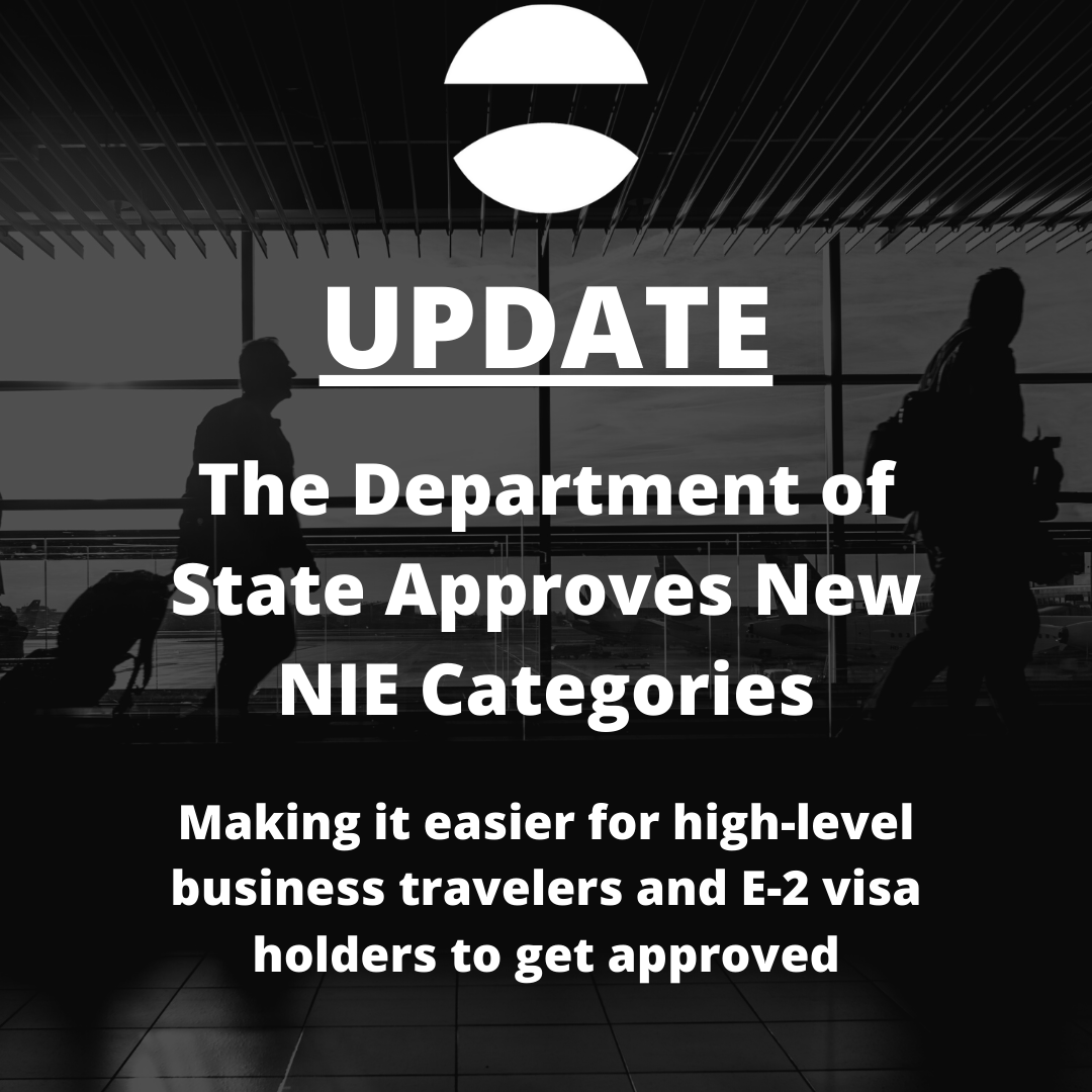 Updates to Approved NIE Categories